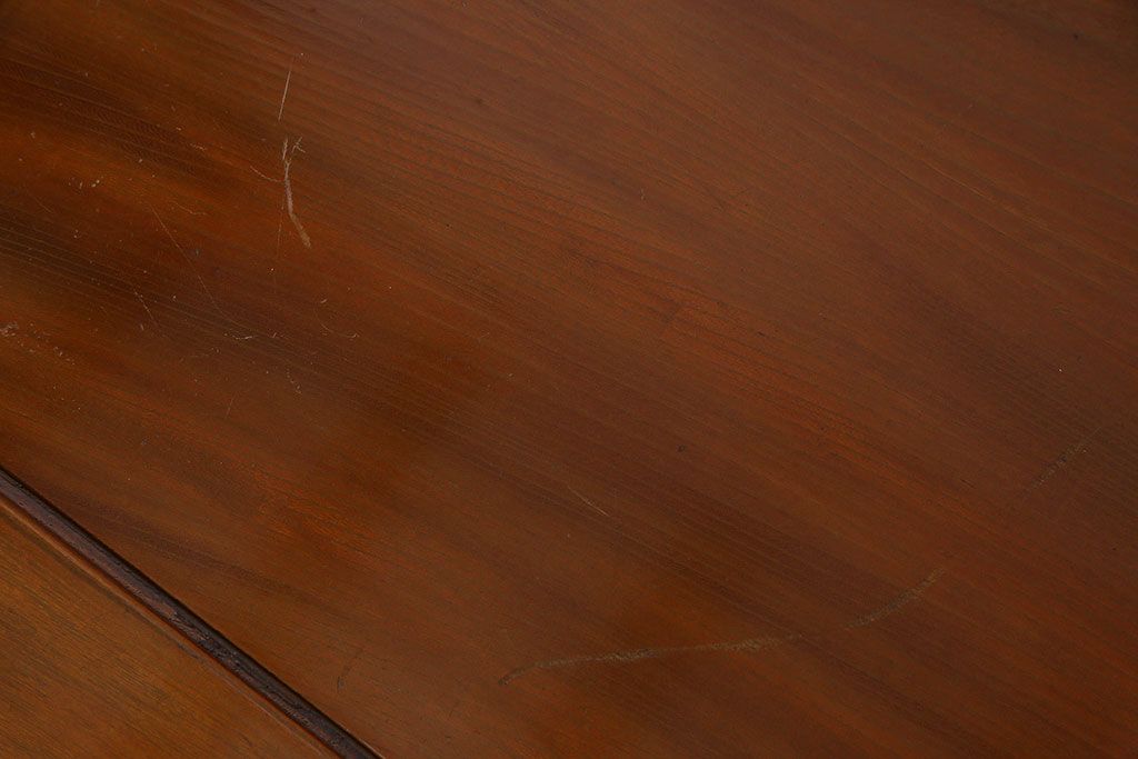 アンティーク家具　総無垢材　天板一枚板!総ケヤキ材製のアンティーク座卓