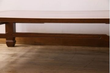 アンティーク家具　総無垢材　天板一枚板!総ケヤキ材製のアンティーク座卓