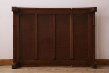 アンティーク家具　総無垢材　天板一枚板!総ケヤキ材製のアンティーク座卓