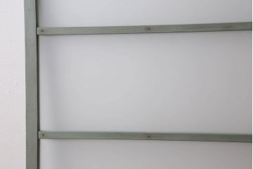 すりガラス入り!アンティーク調ペイントが素敵なガラス引き戸2枚セット