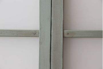 すりガラス入り!アンティーク調ペイントが素敵なガラス引き戸2枚セット