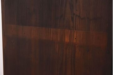 レトロ家具　昭和レトロ　古い木の質感が味わい深いアンティーク収納棚(戸棚、下駄箱)(2)