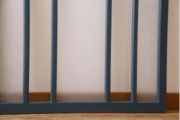 ペイント建具　すり・モールガラス入り!アンティークガラス戸2枚セット(窓)