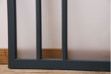 ペイント建具　すり・モールガラス入り!アンティークガラス戸2枚セット(窓)