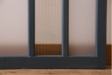 ペイント建具　すり・モールガラス入り!アンティークガラス戸2枚セット(窓)