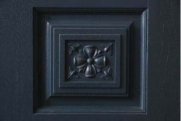 アンティーク雑貨　ペイント建具　上品なデザインのドア(扉)(2)