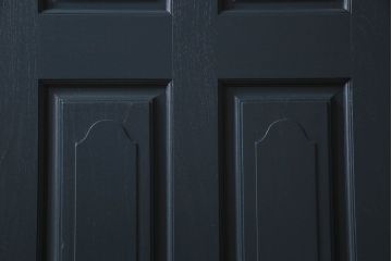 アンティーク雑貨　ペイント建具　上品なデザインのドア(扉)(2)