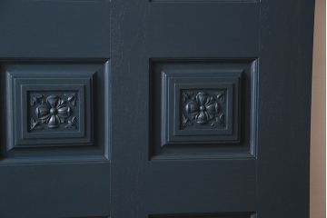 アンティーク雑貨　ペイント建具　上品なデザインのドア(扉)(2)