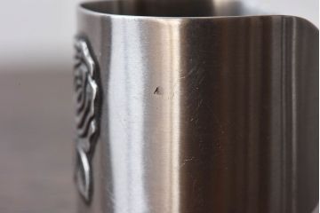 アンティーク雑貨　イギリス製　花柄彫刻入り!ナプキンリング4個セット