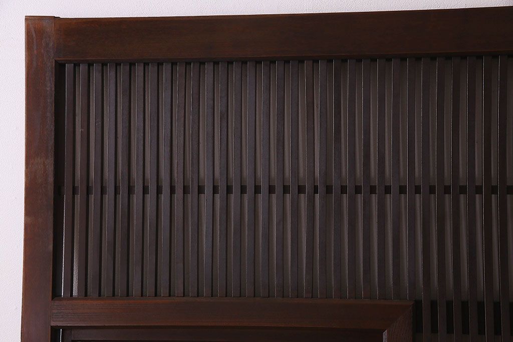 和製アンティーク　ケヤキ・カバ材　上質なデザインの蔵戸(引き戸、くぐり戸、玄関戸)