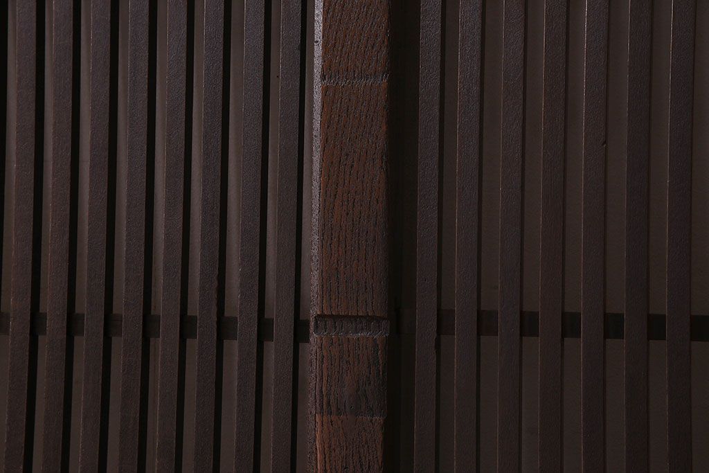 和製アンティーク　ケヤキ・カバ材　上質なデザインの蔵戸(引き戸、くぐり戸、玄関戸)