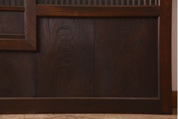 和製アンティーク　ケヤキ・カバ材　上質なデザインの蔵戸(引き戸、くぐり戸、玄関戸)
