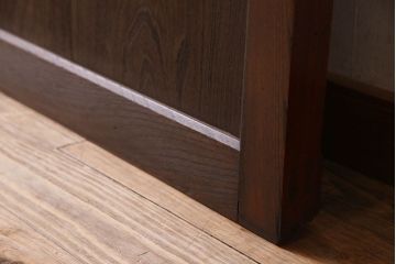 和製アンティーク　ケヤキ・カバ材　上質なデザインの蔵戸(引き戸、くぐり戸、玄関戸)