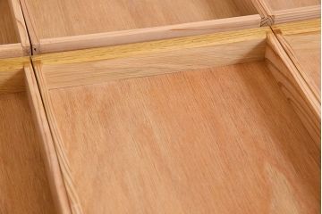 アンティーク家具　和製アンティーク　オーク材の両面引き出し付き特大作業台(ダイニングテーブル)