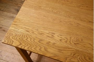 アンティーク家具　和製アンティーク　オーク材の両面引き出し付き特大作業台(ダイニングテーブル)