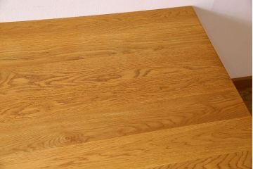 アンティーク家具　和製アンティーク　オーク材の両面引き出し付き特大作業台(ダイニングテーブル)