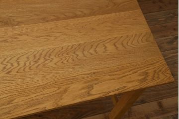 アンティーク家具　和製アンティーク　オーク材の両面引き出し付き特大作業台(ダイニングテーブル)