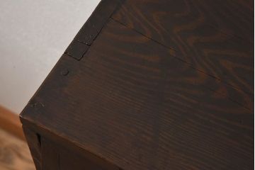 レトロ家具　和製アンティーク　古い木製のレトロなパタパタ収納棚(下駄箱)
