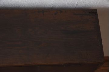 レトロ家具　和製アンティーク　古い木製のレトロなパタパタ収納棚(下駄箱)