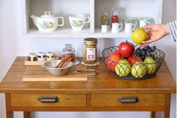 レトロ家具　昭和レトロ　栓材　使い勝手の良い小振りな平机(コンソールテーブル)