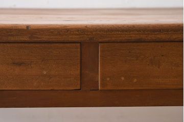 レトロ家具　昭和レトロ　栓材　使い勝手の良い小振りな平机(コンソールテーブル)