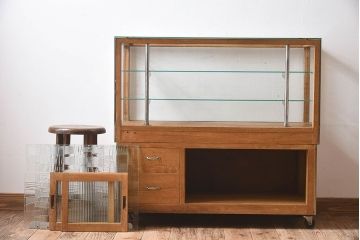 アンティーク雑貨　たばこ屋で使われていた昭和レトロなガラスケース(ショーケース)