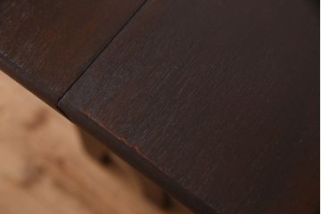 ヴィンテージ家具　イギリスビンテージ　チーク材製!脚のデザインが珍しいバタフライテーブル(エクステンションテーブル、ダイニングテーブル)
