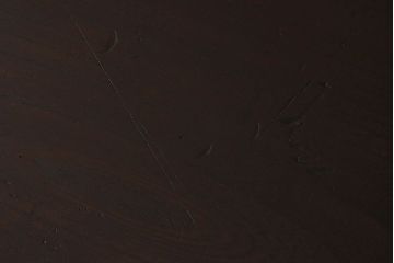 アンティーク雑貨　総ケヤキ材　天板一枚板!古い木の質感が味わい深い文机(1)