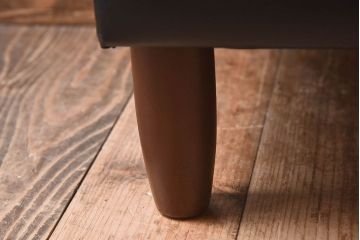 カリモク家具　ビンテージ　レトロなデザインのオットマン(スツール)(2)