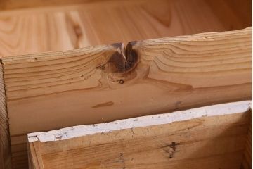 アンティーク家具　アンティークペイント　ネームプレート付き!シャビーなペイントがお洒落なローボード(ローチェスト)