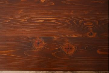 レトロ家具　昭和レトロ　ヒノキ材製天板　シンプルさが魅力の鉄脚ローボード(ローチェスト)(1)