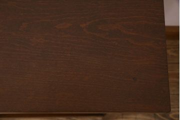 レトロ家具　昭和レトロ　棚付き!小振りなサイズのすっきりとしたサイドテーブル(花台)