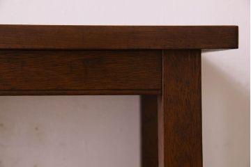 レトロ家具　昭和レトロ　棚付き!小振りなサイズのすっきりとしたサイドテーブル(花台)