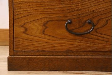 レトロ家具　昭和レトロ　大振りサイズ　古い木味が素敵な2杯小引出し