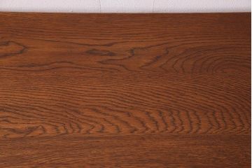 アンティーク家具　オーク材製天板　ペイントが素敵な鉄脚テーブル(平机)(1)