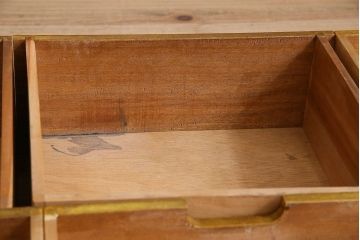 レトロ家具　昭和レトロ　古い木製のシンプルな片袖机