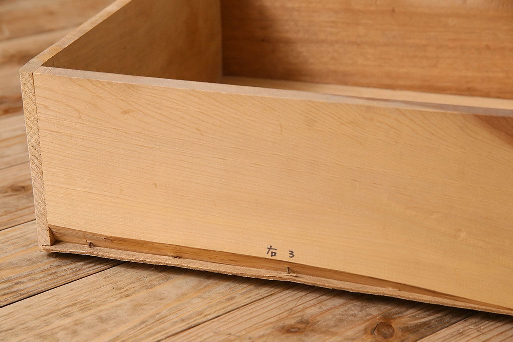 レトロ家具　昭和レトロ　古い木製のシンプルな片袖机