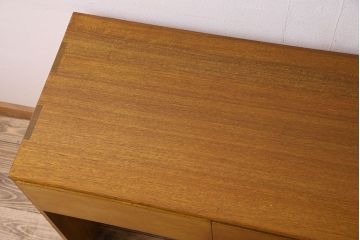 レトロ家具　昭和レトロ　古い木製のシンプルな片袖机