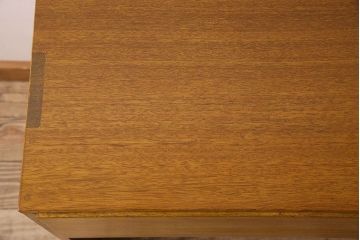 レトロ家具　昭和レトロ　古い木製のシンプルな片袖机