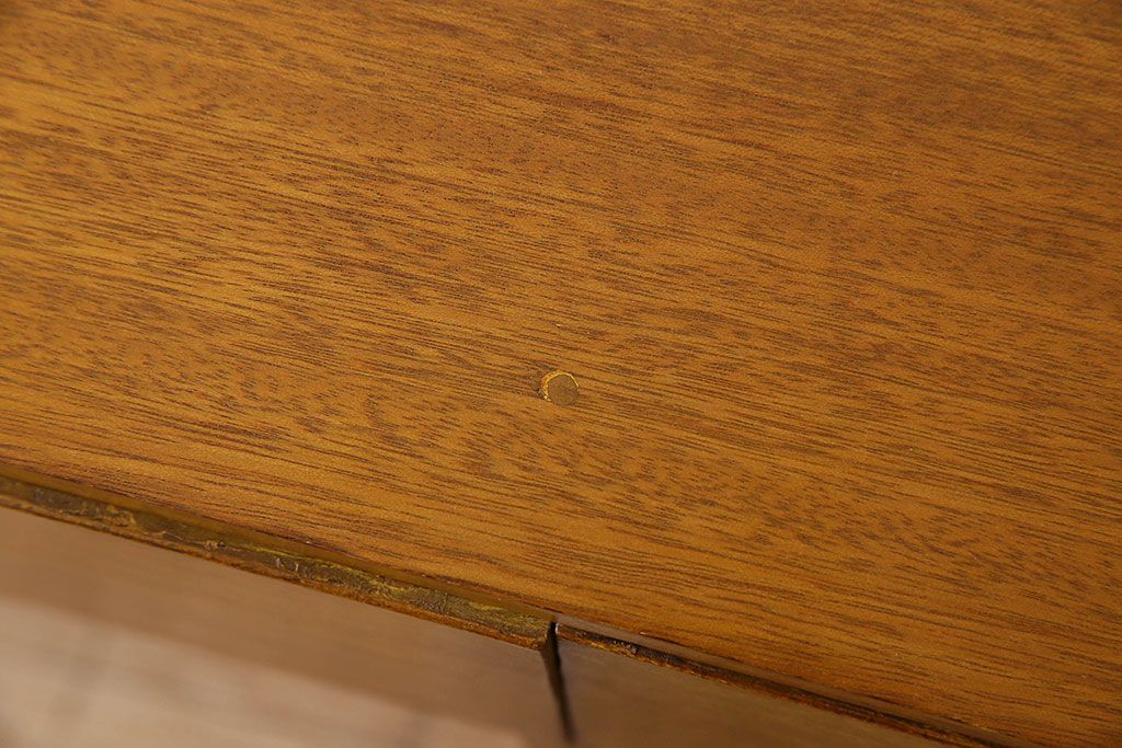 レトロ家具　昭和レトロ　古い木製のシンプルな片袖机