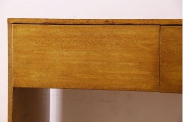 レトロ家具　昭和レトロ　古い木製のシンプルな片袖机