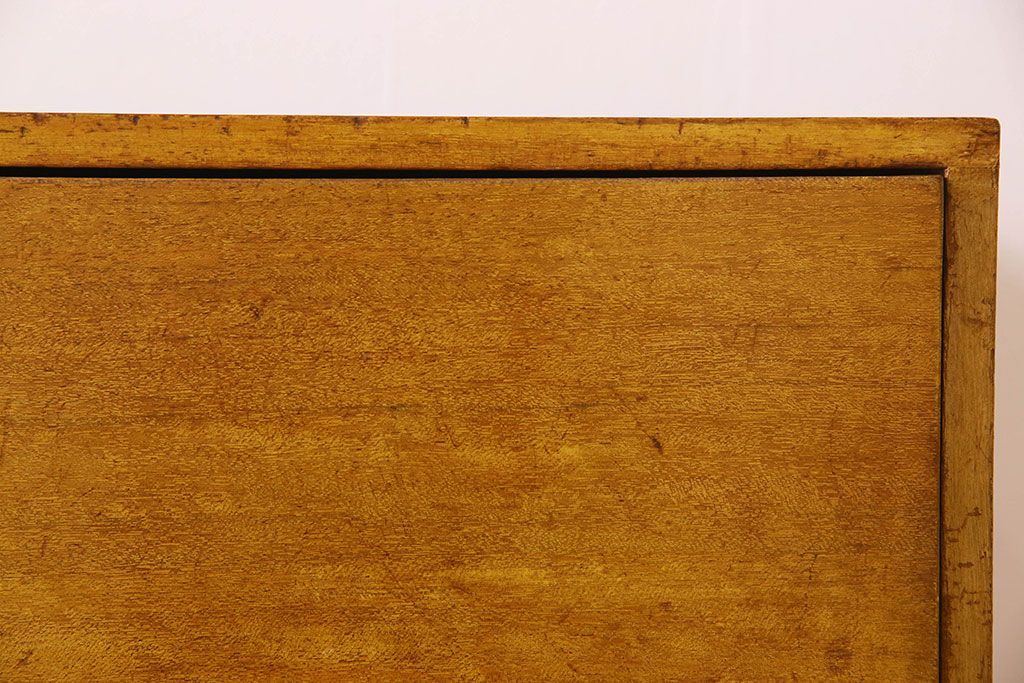 レトロ家具　昭和レトロ　古い木製のシンプルな片袖机