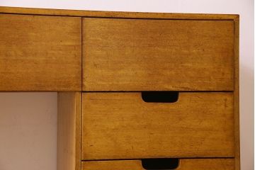 レトロ家具　昭和レトロ　古い木製のシンプルな片袖机