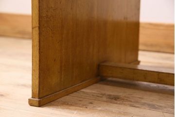 レトロ家具　昭和レトロ　古い木製のシンプルな片袖机