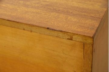 レトロ家具　昭和レトロ　古い木製のシンプルな片袖机