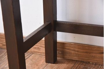 レトロ家具　大正〜昭和期　栓材製　薄型で使いやすいレトロな平机(コンソールテーブル)