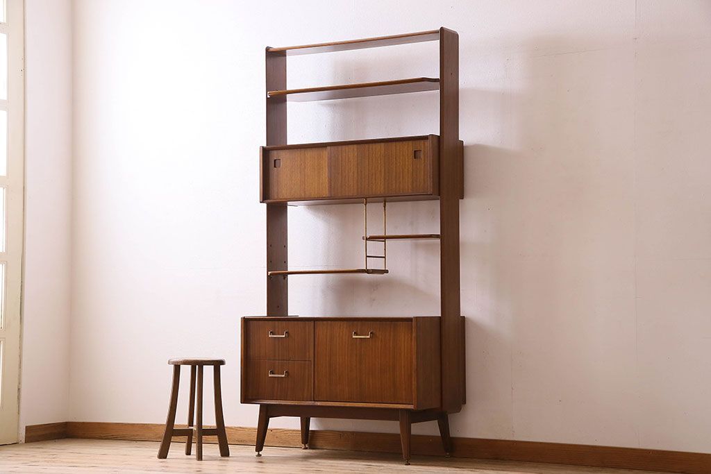 アンティーク家具　G-PLAN(ジープラン)　ルームディバイダー(収納棚・飾り棚・陳列棚)