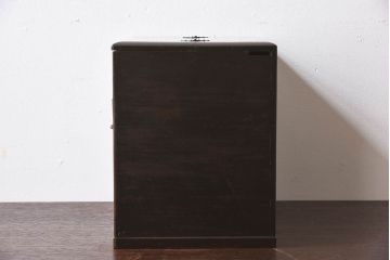 アンティーク雑貨　昭和レトロ　上品な色合いが素敵な小引き出し(裁縫箱)