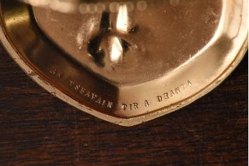 アンティーク雑貨　イギリスアンティーク　可愛らしいハート形のジュエリーケース(小物入れ、小物収納箱)