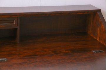 ヴィンテージ家具　ビンテージ　カバ材　高山式ライティングビューロー